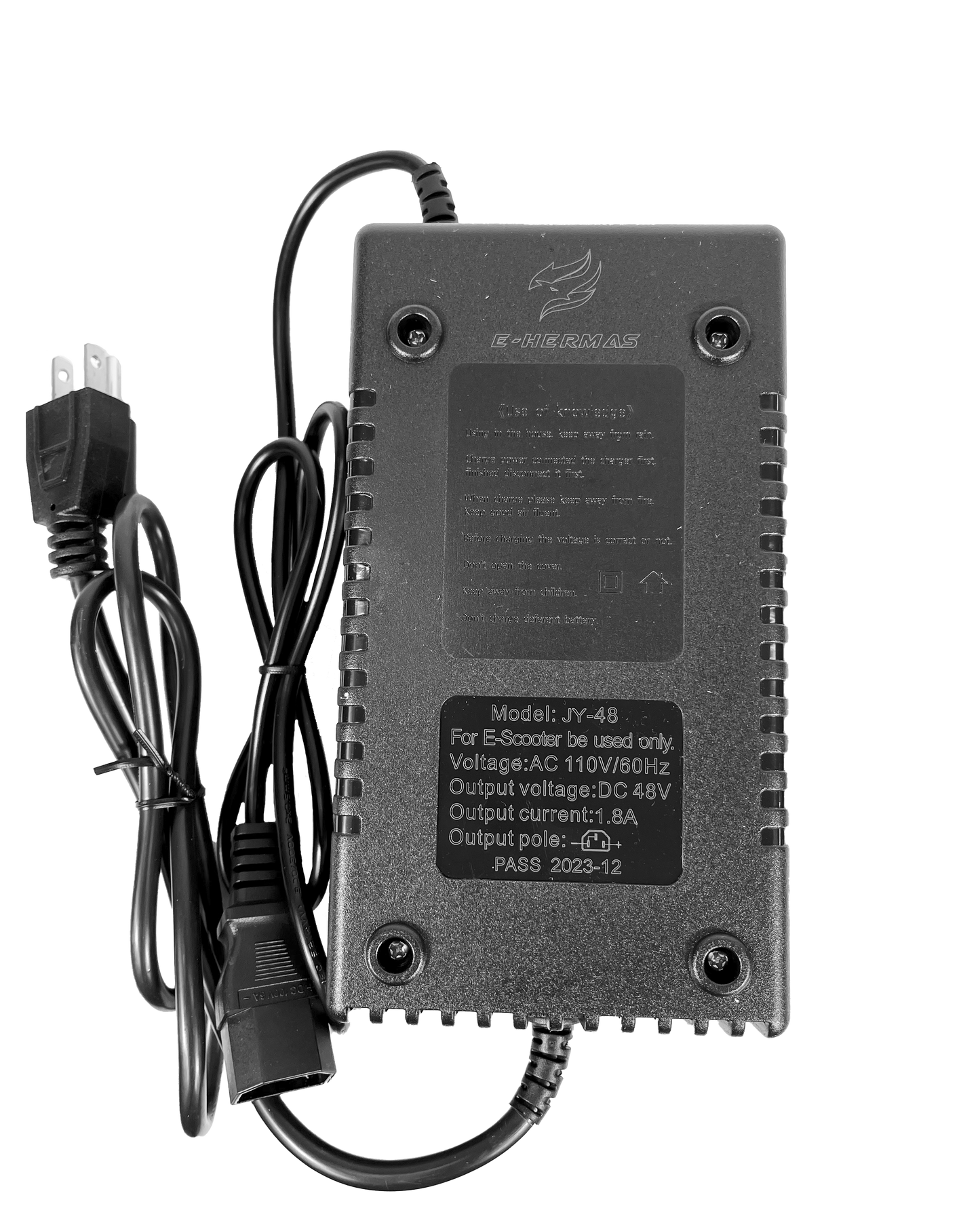 Cargador para bicicletas 48V-12AH - E-Hermas