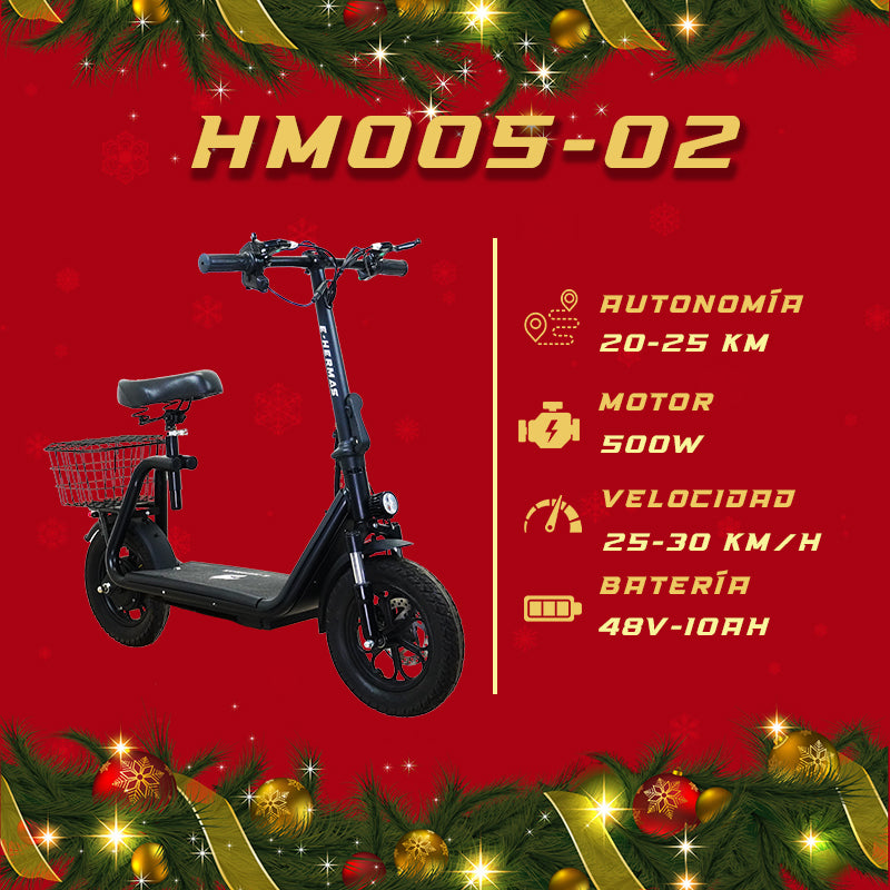 Scooter con asiento E-Hermas HM005-02
