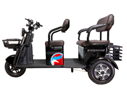 Triciclo Eléctrico con bocina bluetooth E-Hermas C60