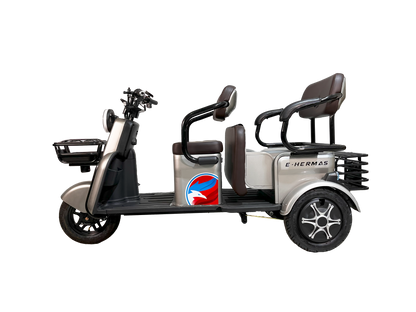 Triciclo Eléctrico con bocina bluetooth E-Hermas C60