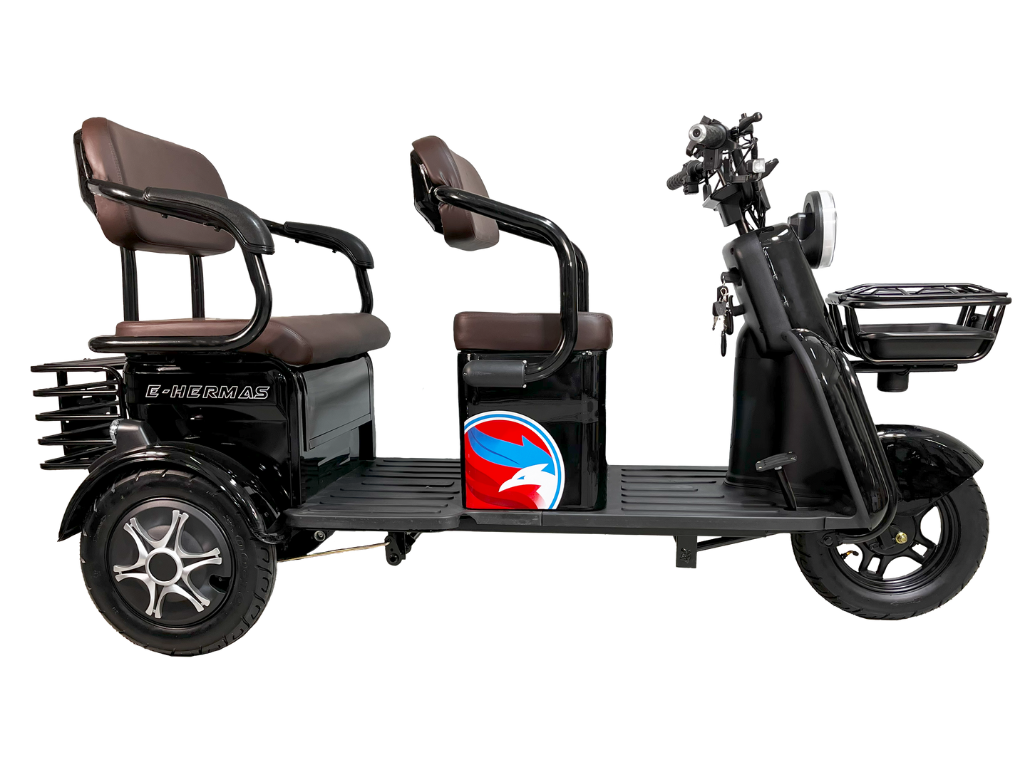 Triciclo Eléctrico con bocina bluetooth E-Hermas C60