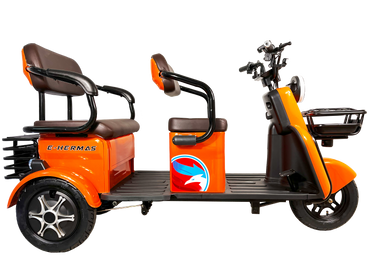 Triciclo Eléctrico con bocina bluetooth E-Hermas C60