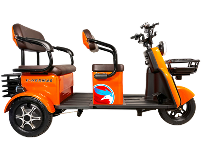 Triciclo Eléctrico con bocina bluetooth E-Hermas C60