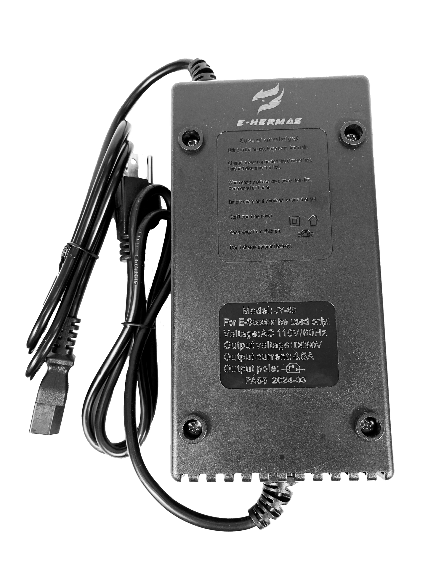 Cargador para triciclo de carga 60V-32AH - E-Hermas