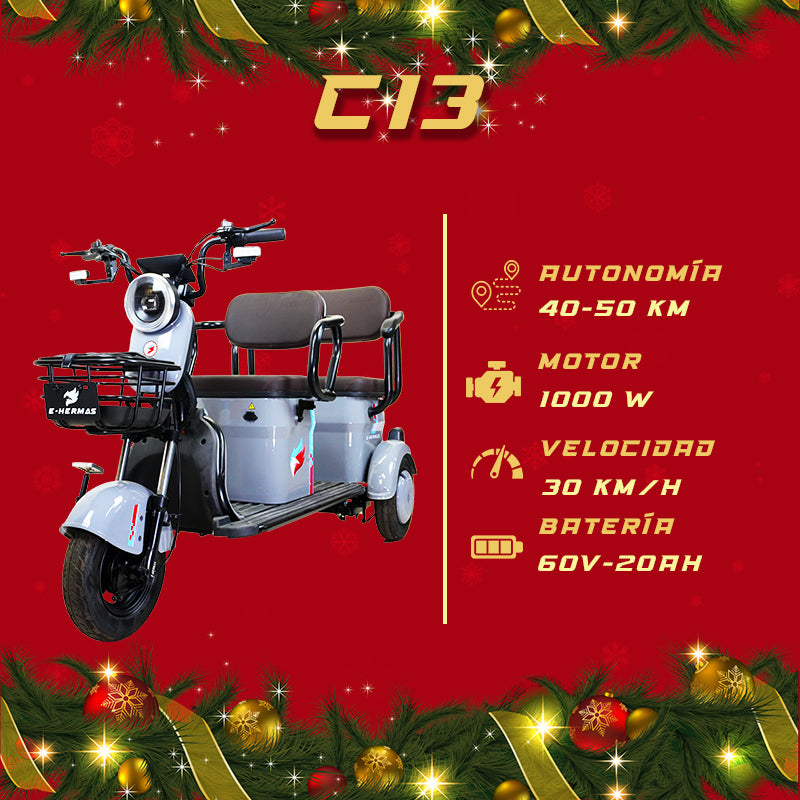 Triciclo Eléctrico E-Hermas C11