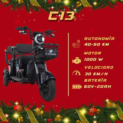 Triciclo Eléctrico E-Hermas C13