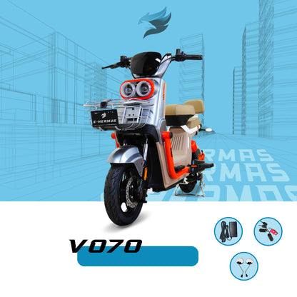 Moto bici eléctrica E-Hermas V70