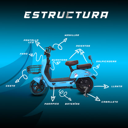 Moto bici E-Hermas A01