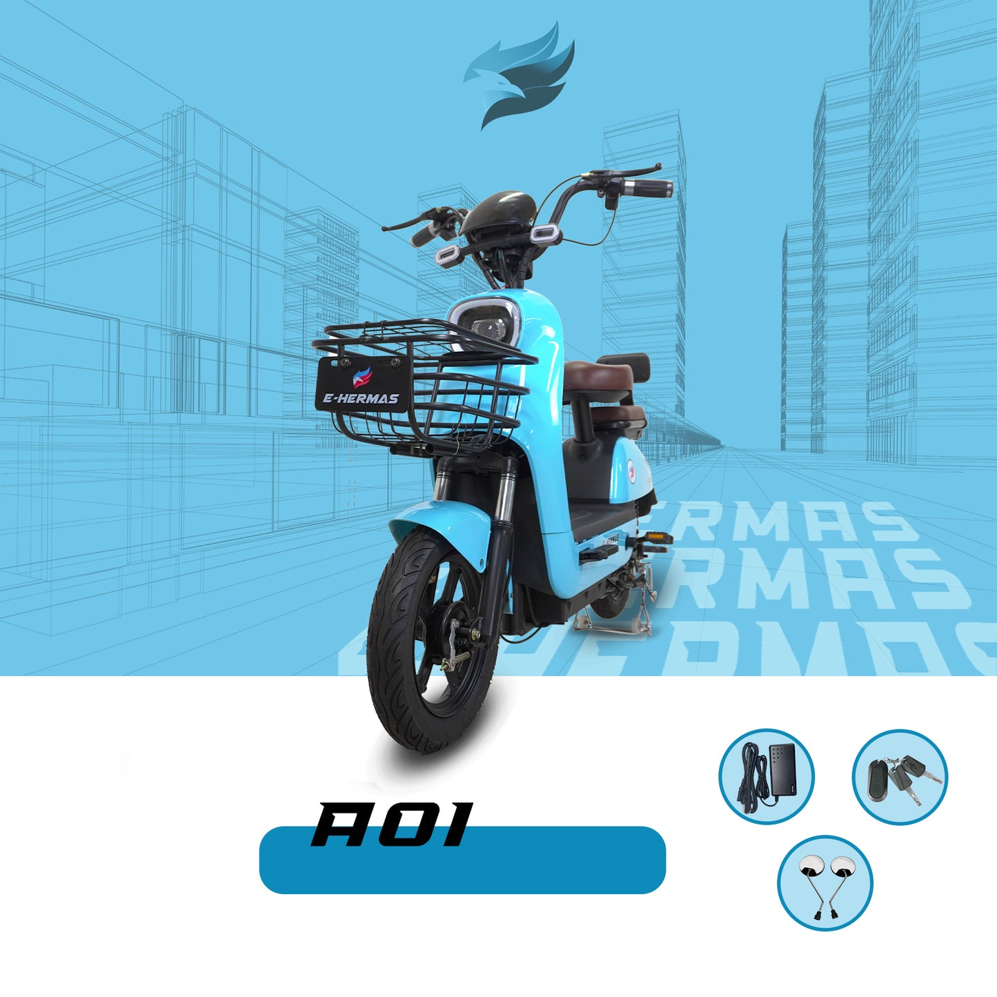 Moto bici E-Hermas A01