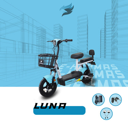 Moto bici eléctrica E-Hermas Luna