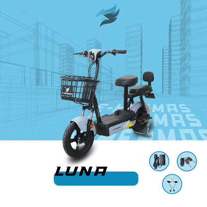 Moto bici eléctrica E-Hermas Luna