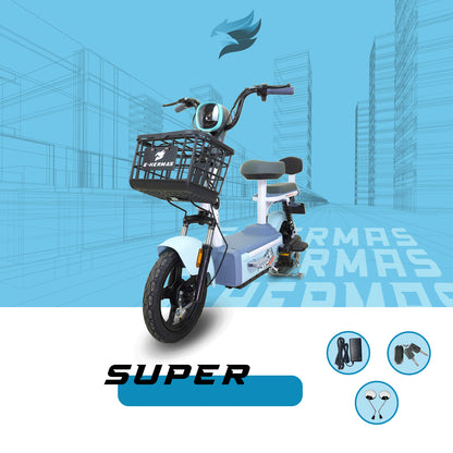 Moto bici eléctrica E-Hermas Super Nice