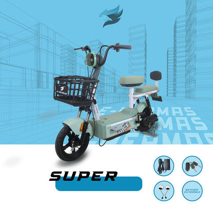 Moto bici eléctrica E-Hermas Super Nice