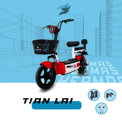 Moto bici eléctrica E-Hermas Tian Lai