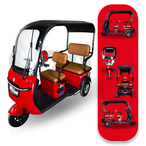 Triciclo Eléctrico con toldo E-Hermas C70