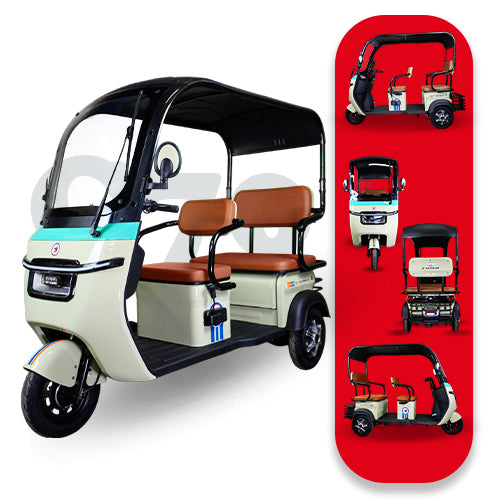 Triciclo Eléctrico con toldo E-Hermas C70