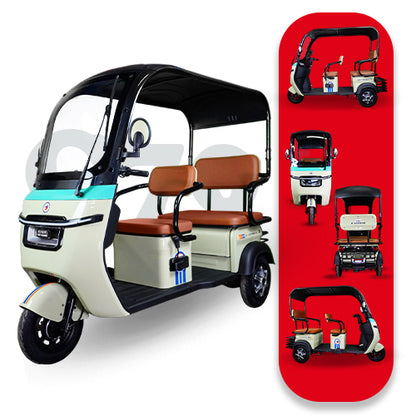 Triciclo Eléctrico con toldo E-Hermas C70