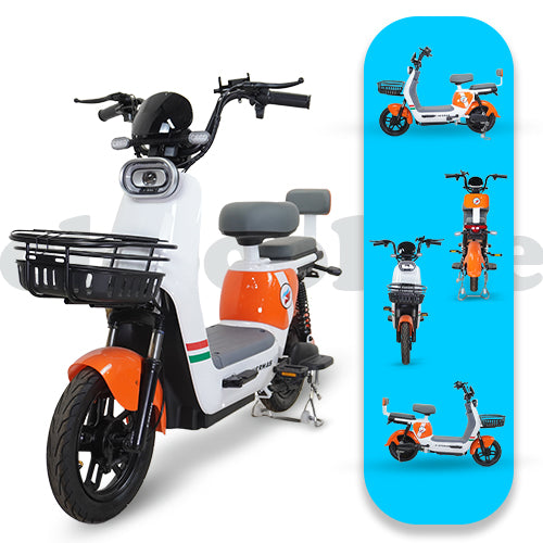 Moto bici eléctrica E-Hermas Chocolate