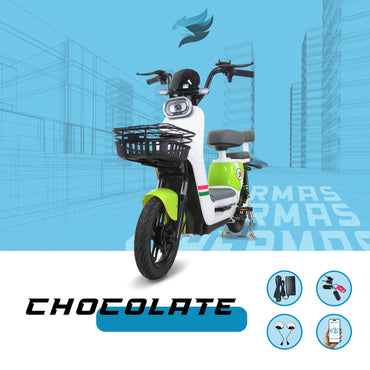 Moto bici eléctrica E-Hermas Chocolate
