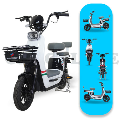 Moto bici eléctrica E-Hermas Chocolate