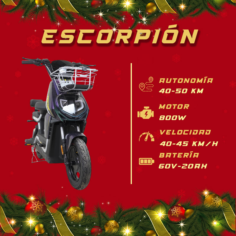 Moto bici eléctrica E-Hermas Escorpión