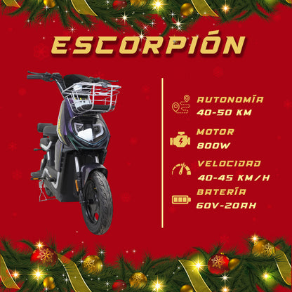 Moto bici eléctrica E-Hermas Escorpión
