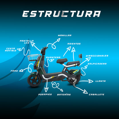 Moto bici eléctrica E-Hermas Escorpión