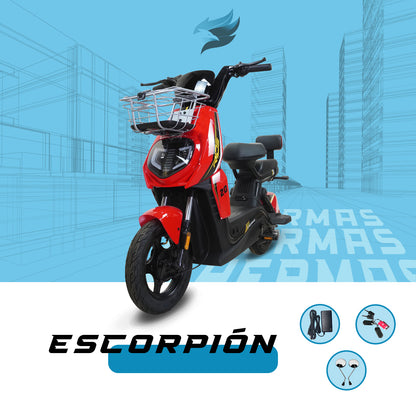 Moto bici eléctrica E-Hermas Escorpión