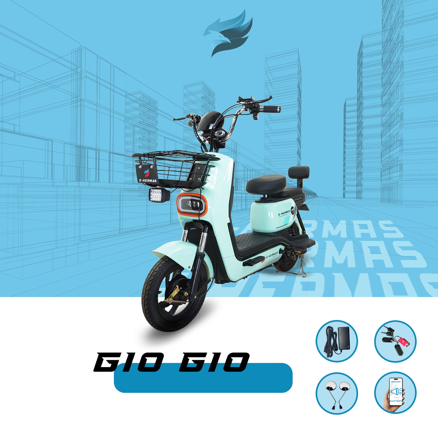 Moto bici eléctrica E-Hermas Gio Gio