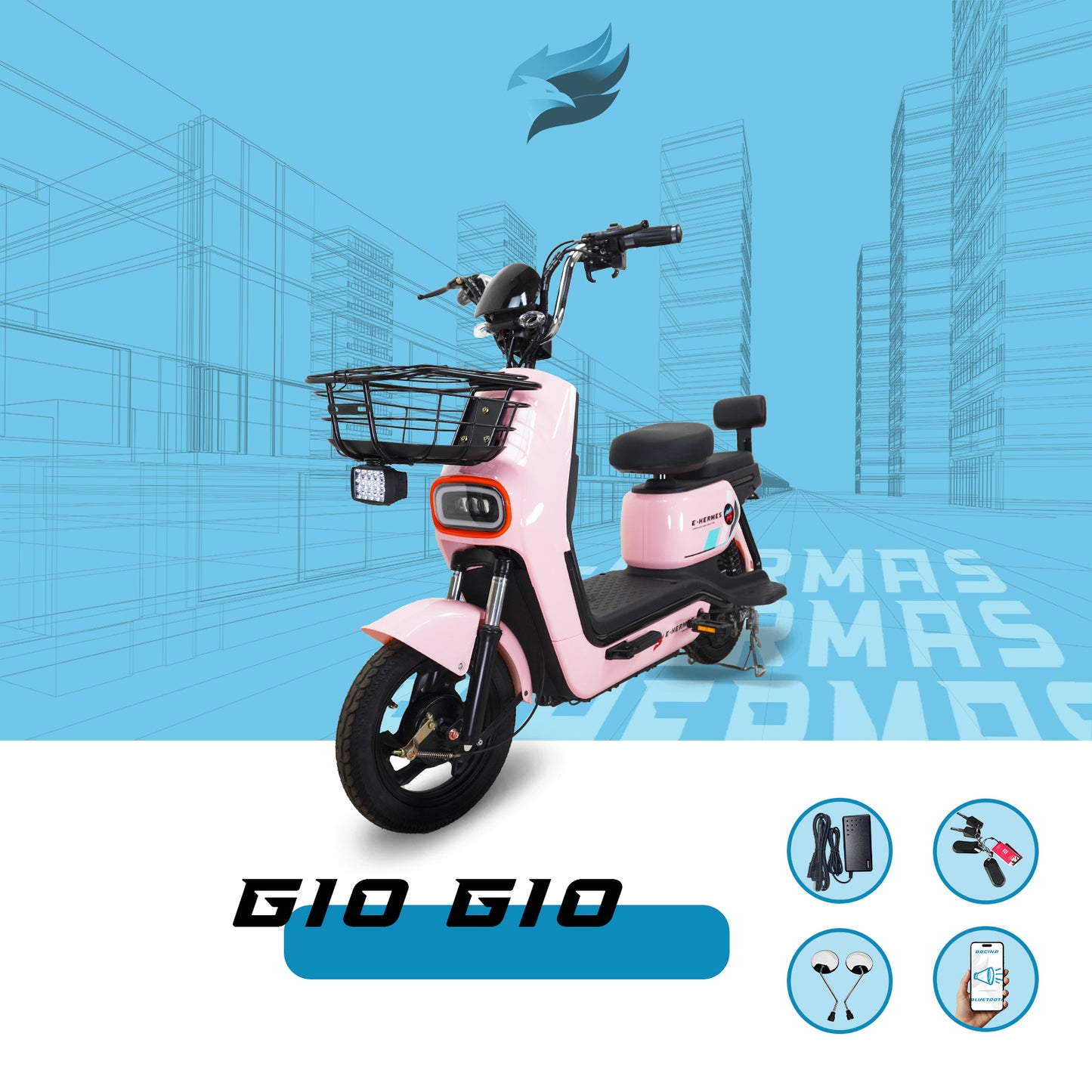 Moto bici eléctrica E-Hermas Gio Gio
