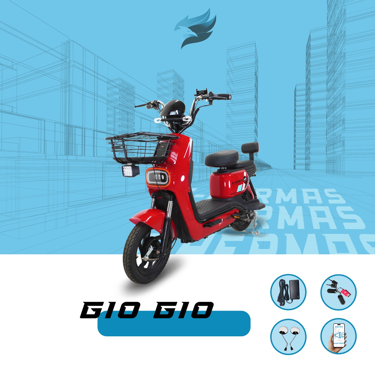 Moto bici eléctrica E-Hermas Gio Gio