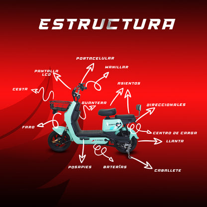 Moto bici eléctrica E-Hermas Gio Gio