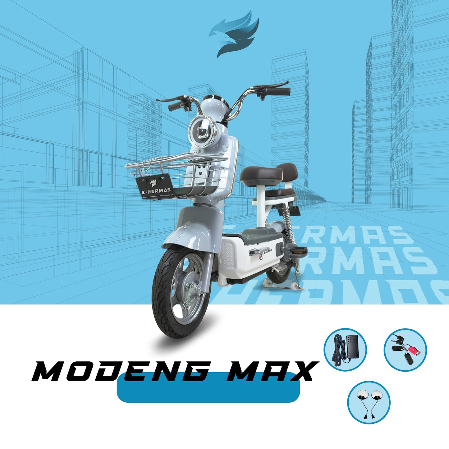 Moto bici eléctrica E-Hermas Modeng Max