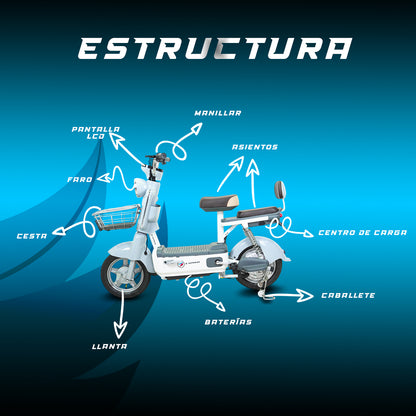 Moto bici eléctrica E-Hermas Modeng Max