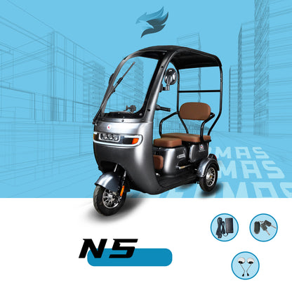 Triciclo Eléctrico con toldo E-Hermas N5