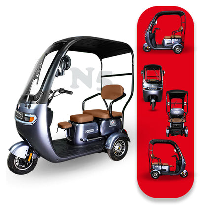 Triciclo Eléctrico con toldo E-Hermas N5