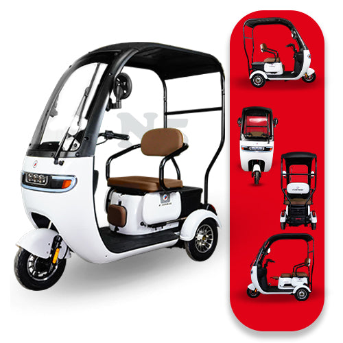 Triciclo Eléctrico con toldo E-Hermas N5