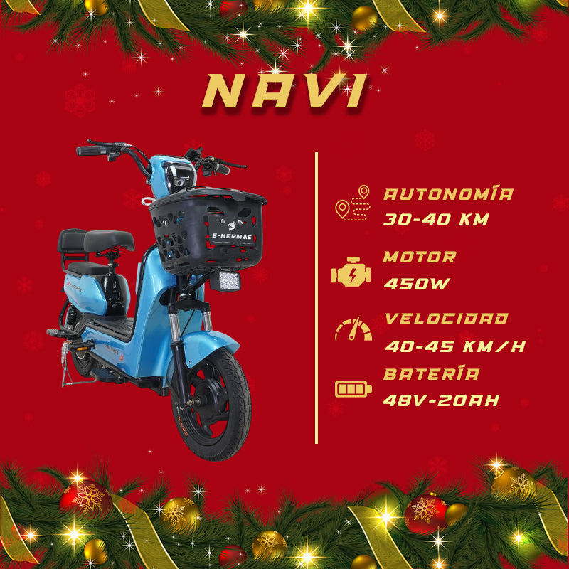 Moto bici eléctrica E-Hermas Navi