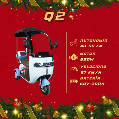 Triciclo Eléctrico E-Hermas Q2