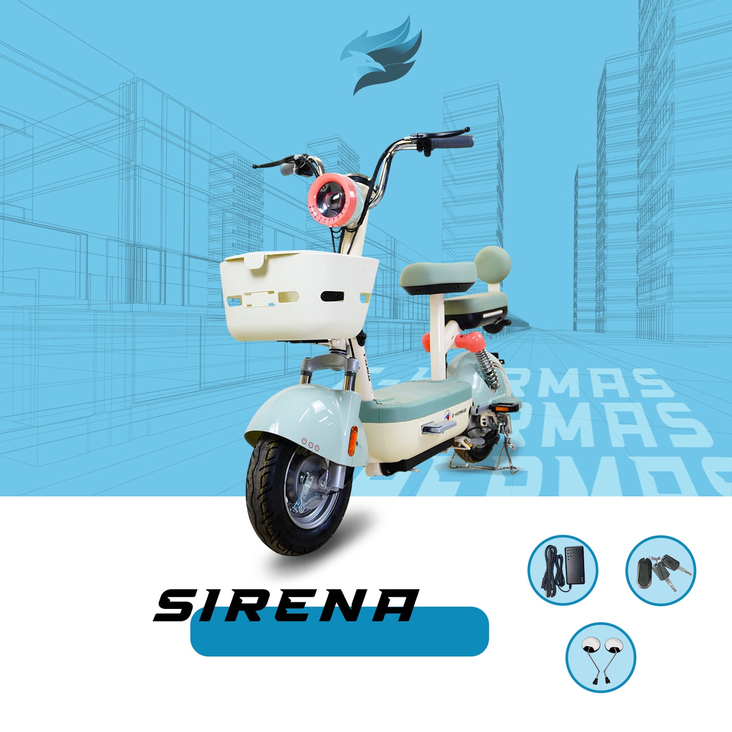 Moto léctrica E-Hermas Sirena