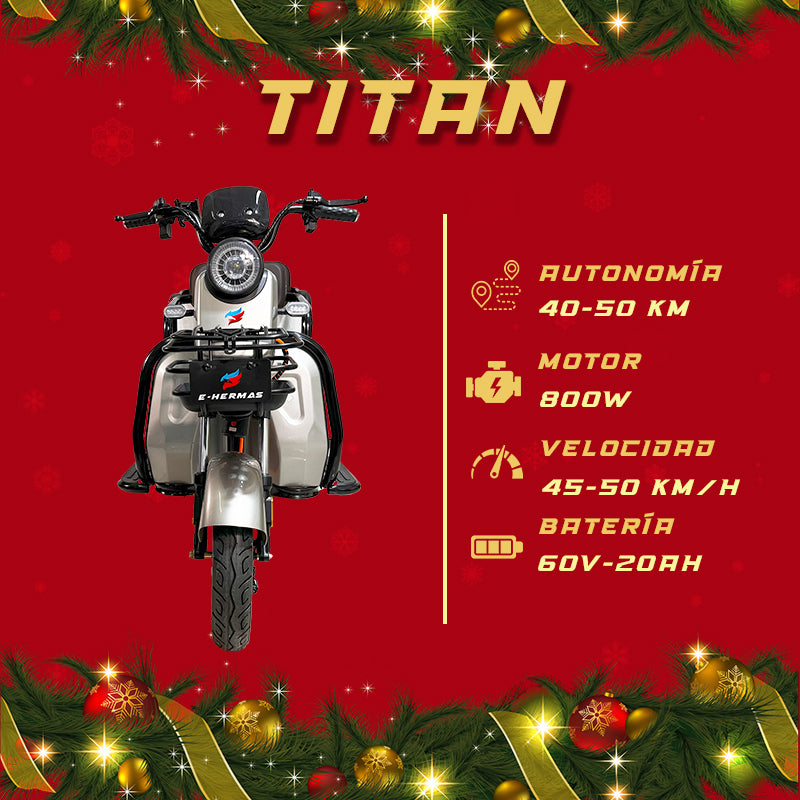 Triciclo Eléctrico con bocina bluetooth E-Hermas Titan