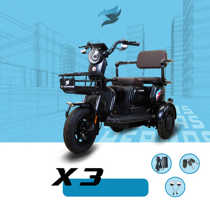 Triciclo Eléctrico E-Hermas X3