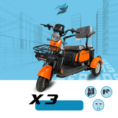 Triciclo Eléctrico E-Hermas X3